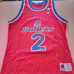 Champion Chris Webber Washington Bullets NBA Basketball Jersey Adult Medium 40